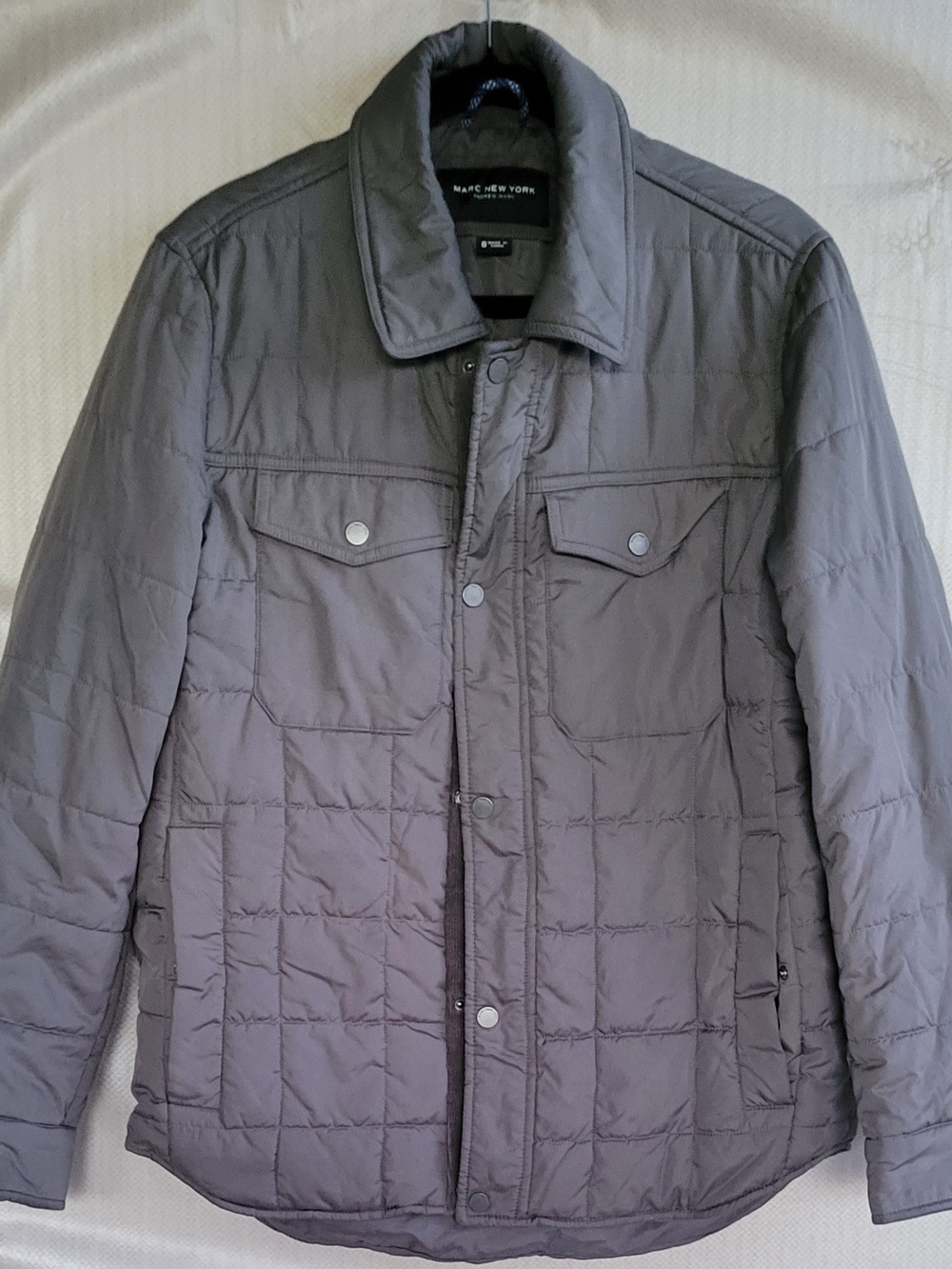 Marc New York Quilted Men's Jacket in Gray Small